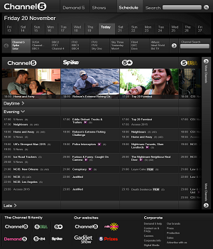 The Channel 5 (Demand 5) Website
