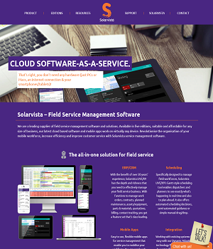 The Solarvista Software Website